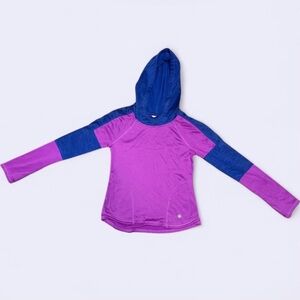 Gaiam Purple Block Color Pull Over Hoodie  youth 10-12 / Medium